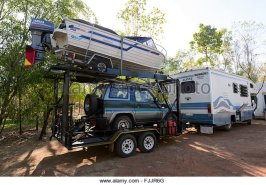motorhome-towing-a-boat-and-secondary-car-northern-territory-australia-fjjr6g